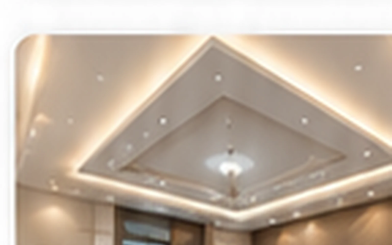False ceiling and woodwork detailing