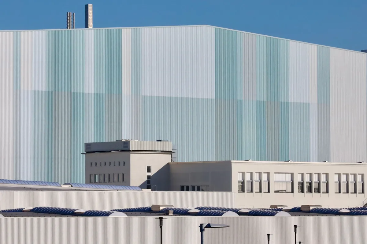 Completed manufacturing facility exterior