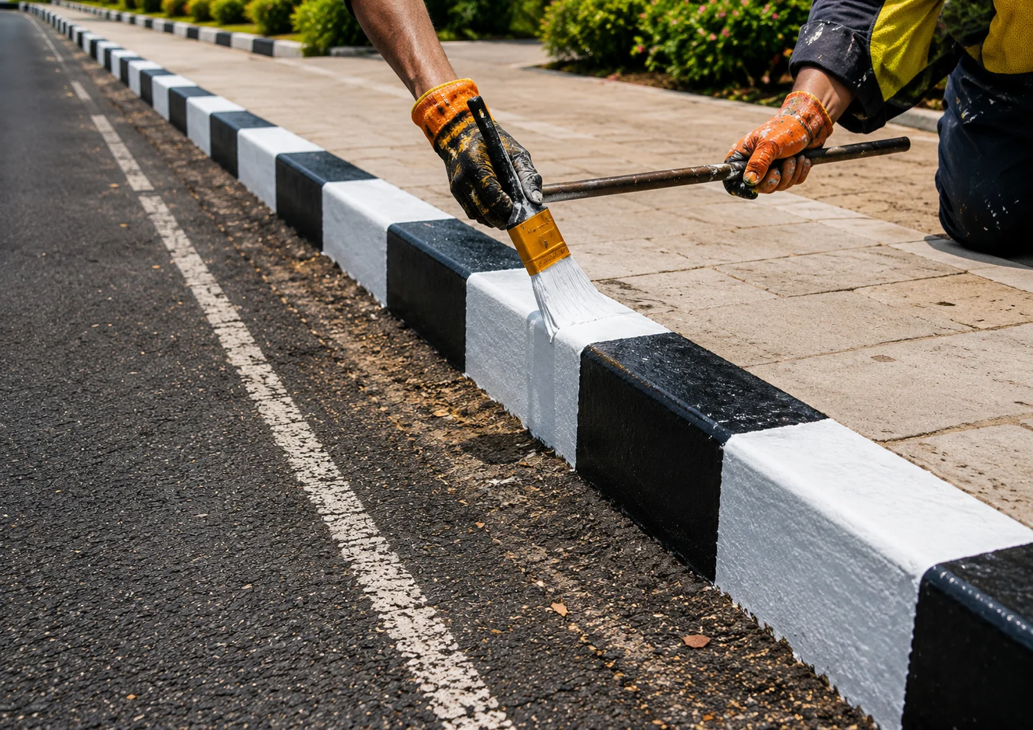 Kerb Painting & Road Furniture