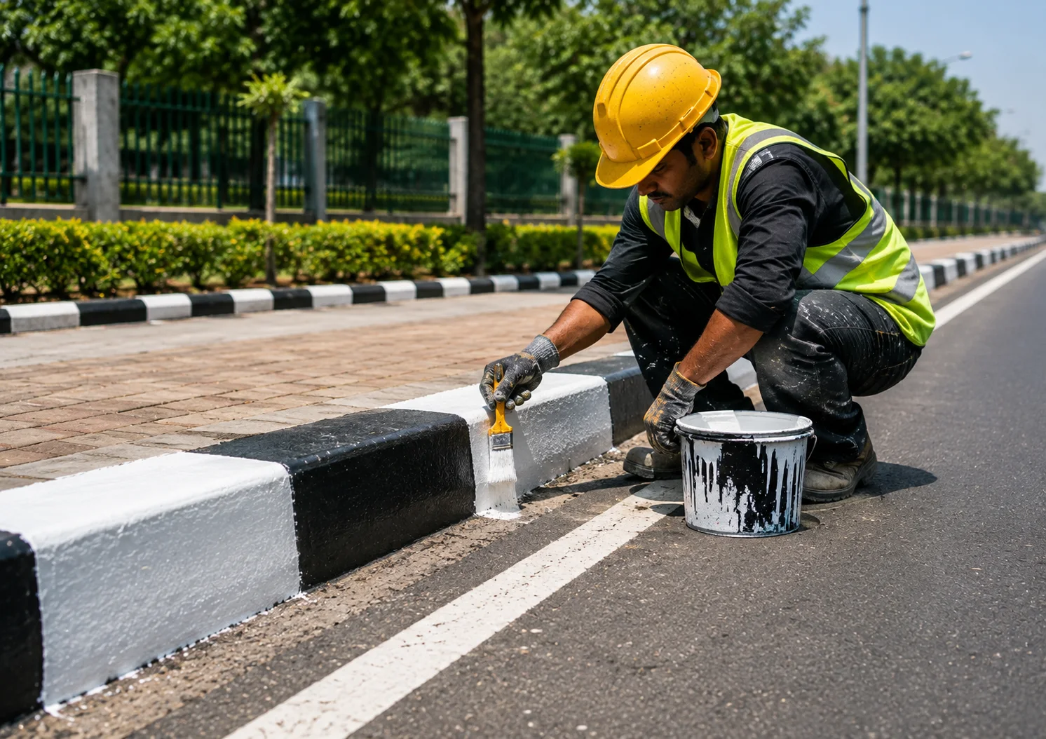 Kerb Painting & Road Furniture