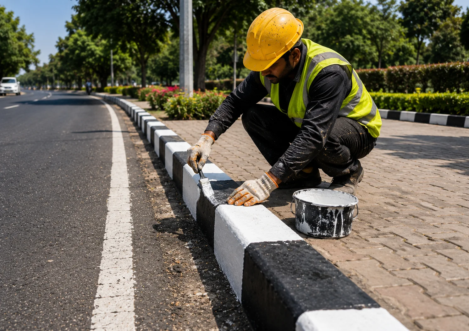Kerb Painting & Road Furniture